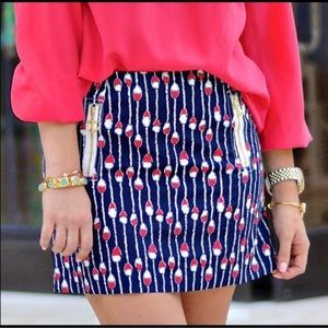*EUC* Lilly Pulitzer Oh Buoy! Tate Skirt, Nautical Theme, Size 2